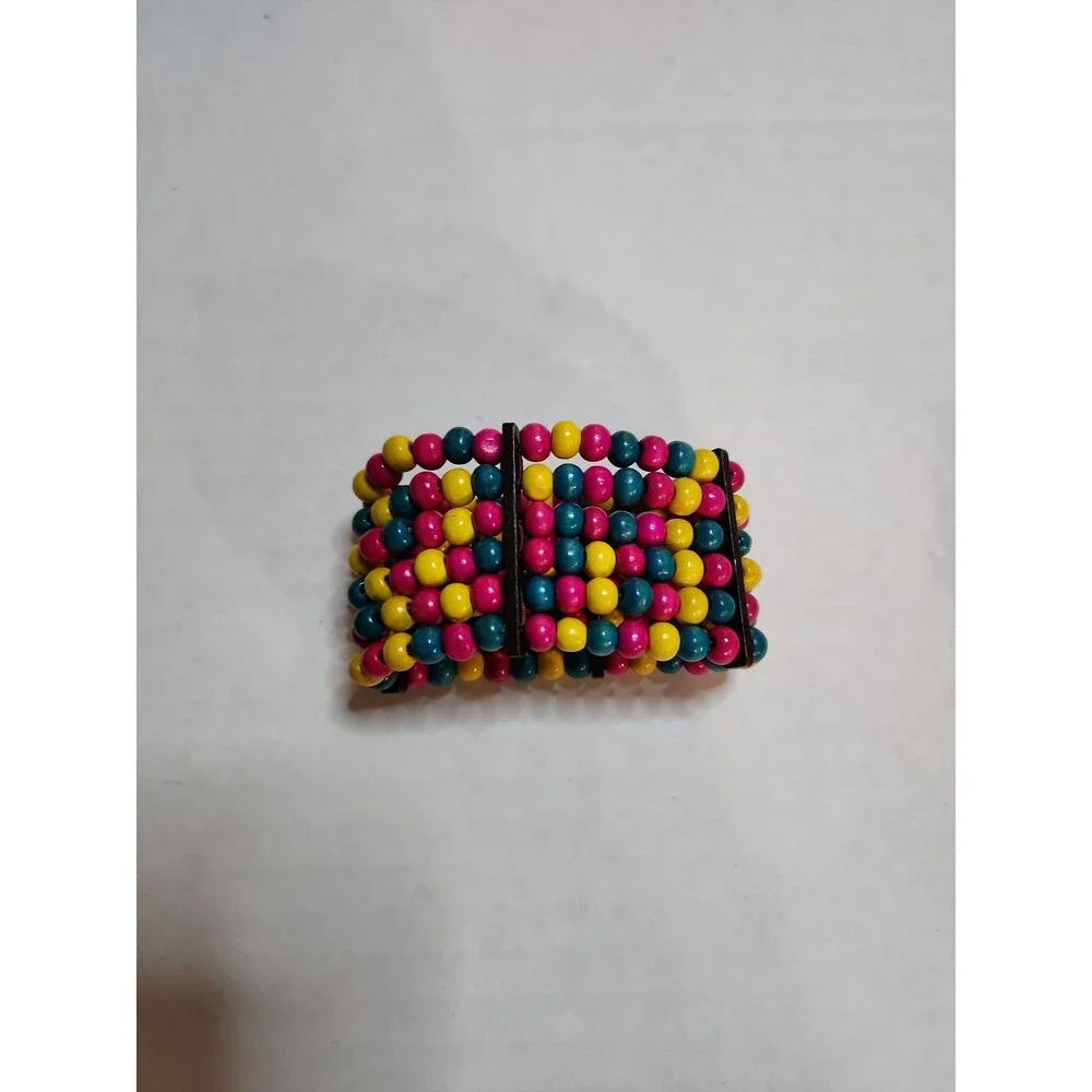 Paparazzi Natural Wood Bead Bracelets – Multi-Color & Red Earthy Stretch Bands